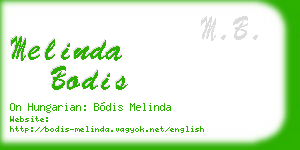 melinda bodis business card